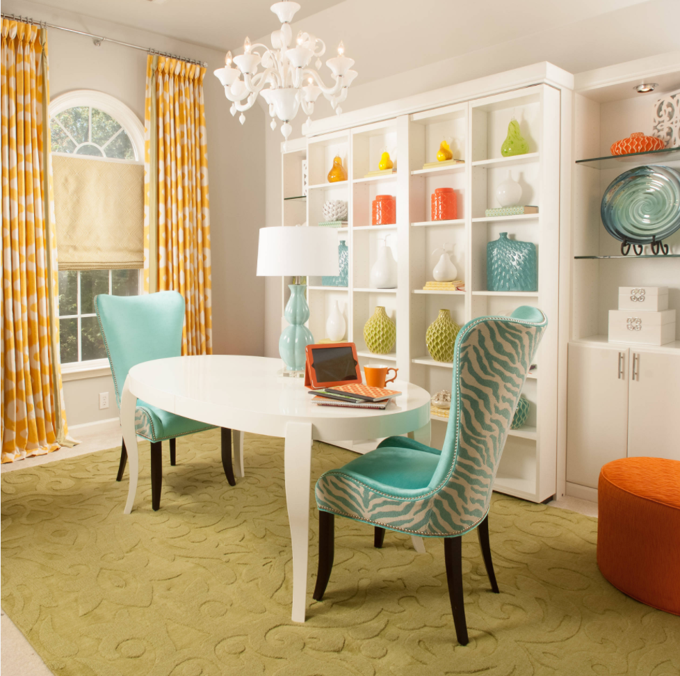COLORFUL MULTI-FUNCTIONAL HOME OFFICE
