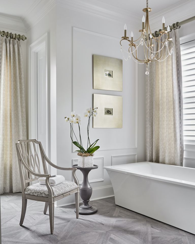 use beautiful furniture if you have space in your bathroom