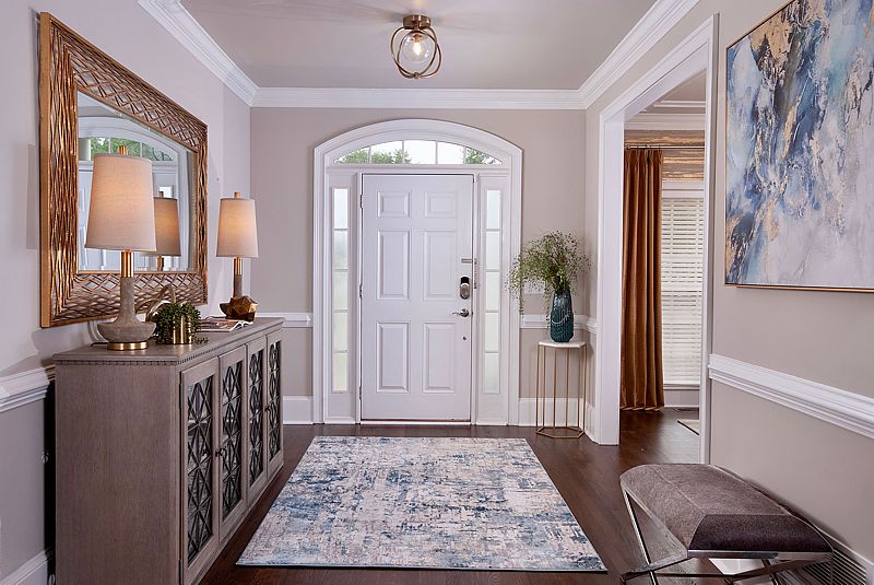 This warm welcoming entryway would please anyone