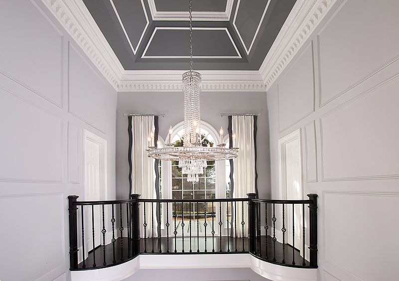 add a glamorous chandelier to your entryway renovation