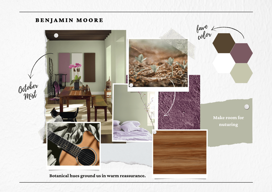Benjamin Moore’s Color of the Year 2022 is October Mist