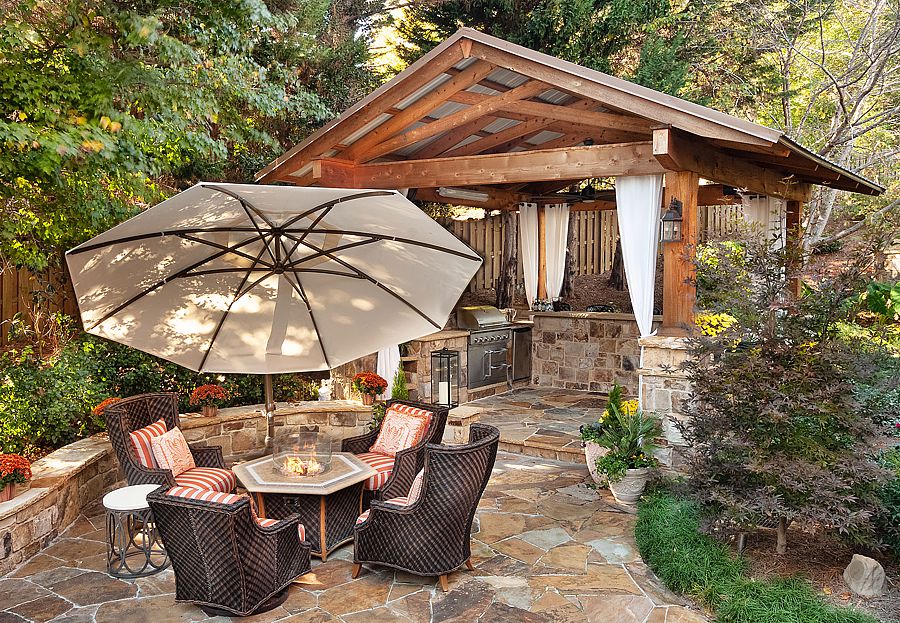 Shade your sunny backyard for a pleasant outdoor experience.
