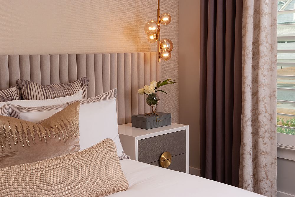 The color palette sets the emotional tone of the room. Soft neutrals and cool blues encourage calm, while muted greens add freshness.