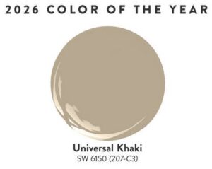 Universal Khaki is the easygoing neutral that makes every room feel pulled together.